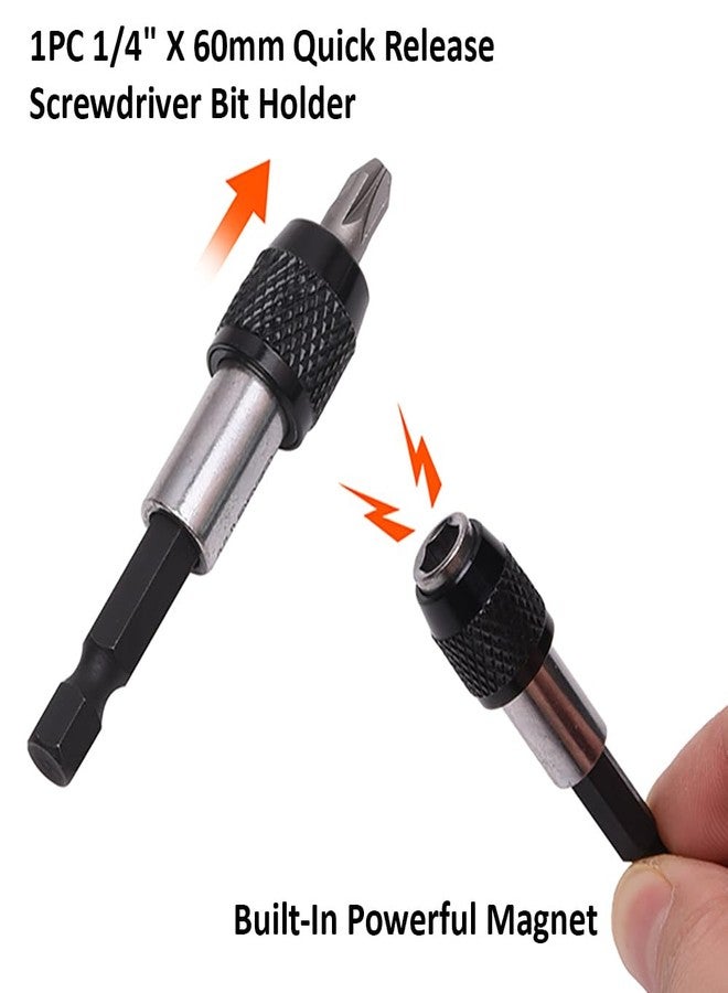Harden 18Pcs 1/4" X 25mm Bits Set - Slotted, Phillips, Torx and Pozi Bits - Magnetic Head - 550818 - Image 3